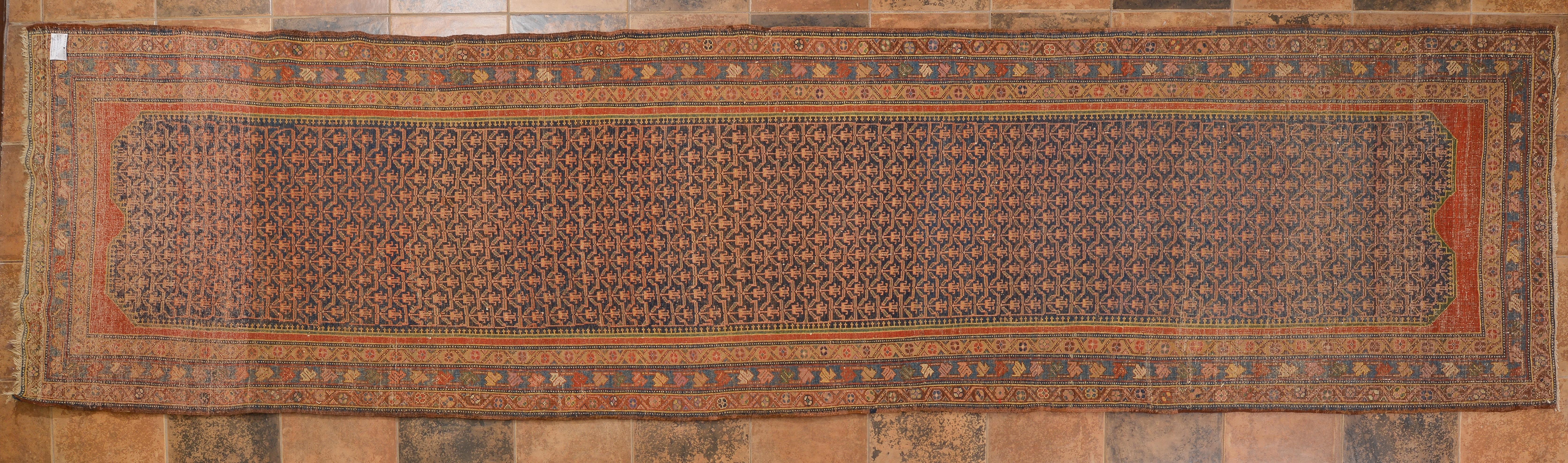 Caucasian Old Azeri Long Runner or Gallery Rug For Sale