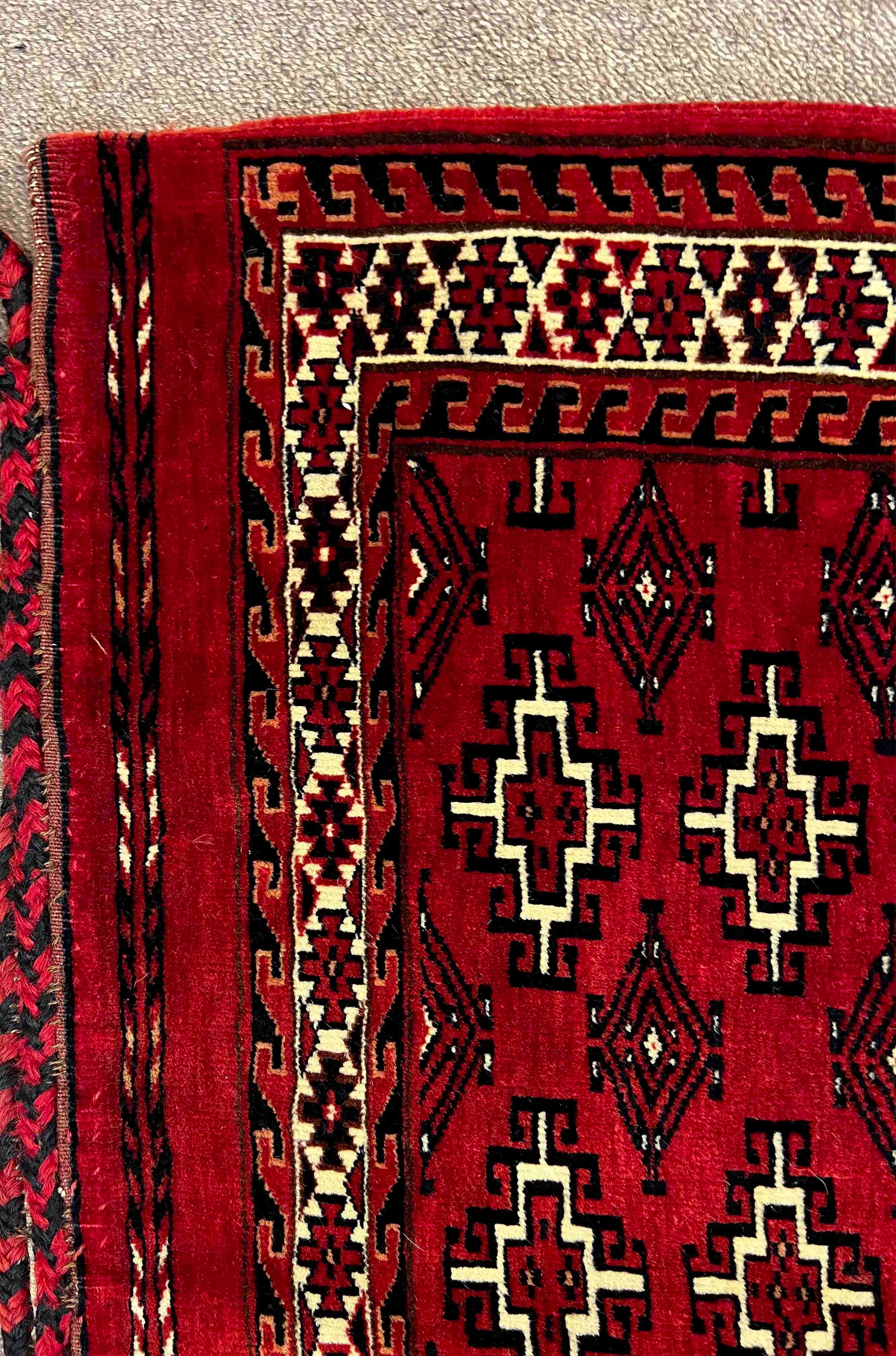Sac ancien du Turkménistan, 19e siècle N° 648 Excellent état - En vente à Paris, FR