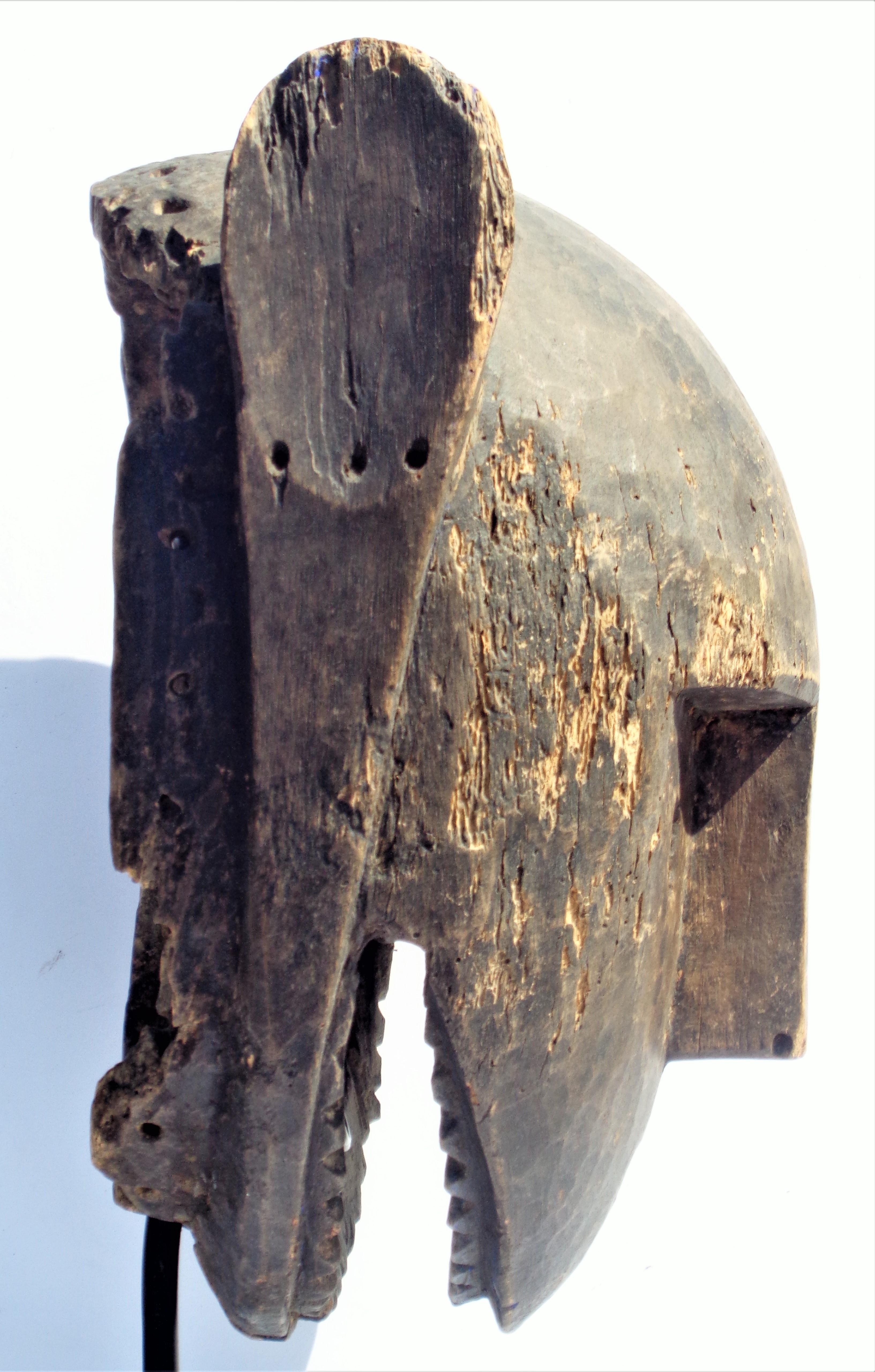 20th Century Old Bamana Animal Mask, Mali