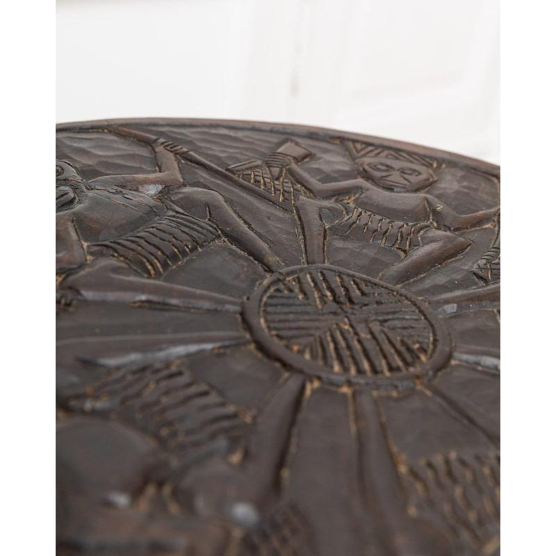 Old Bamileke Stool Side Table From Cameroon African Art, 1950s For Sale 4