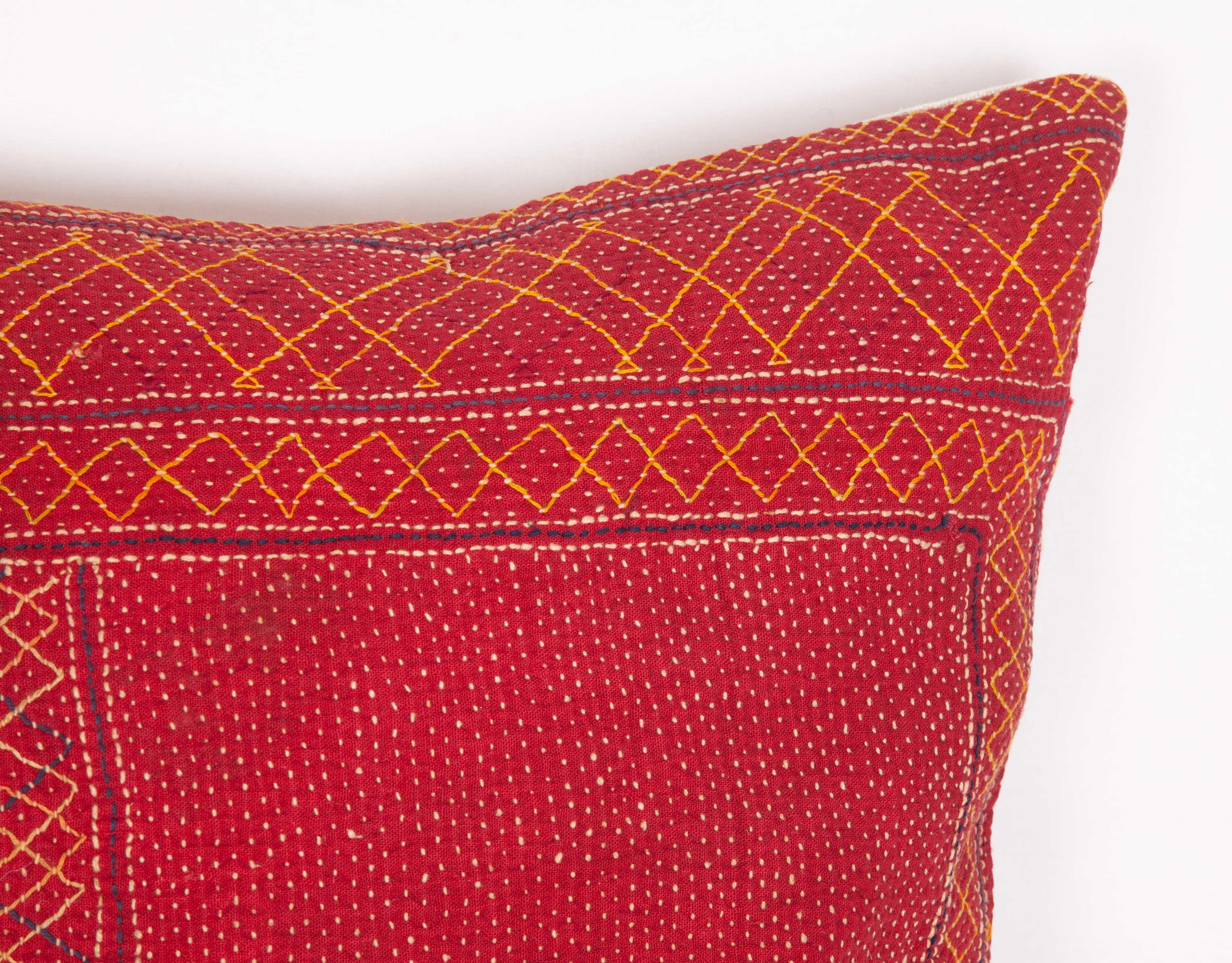 Indian Old Banjara Quilt Cushion / Pillow Caseq, Early 20th Century For Sale