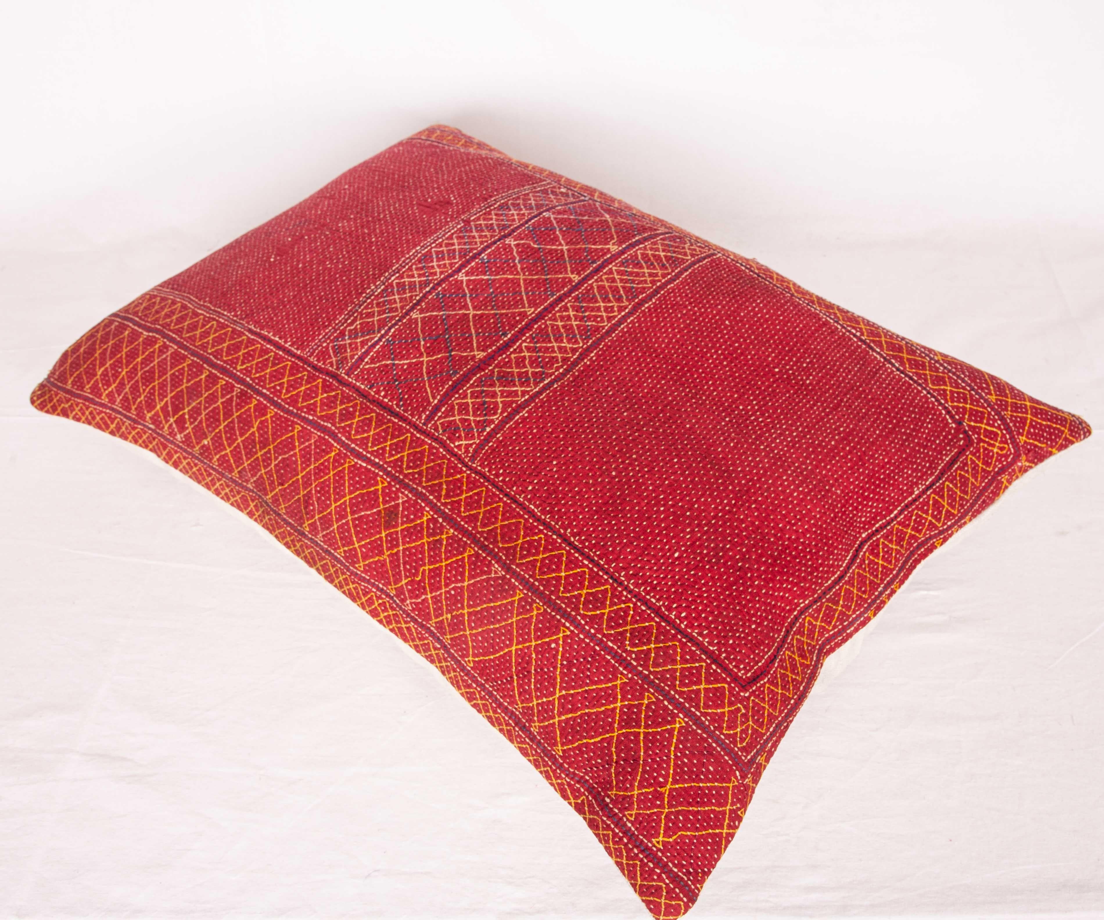 Quilted Old Banjara Quilt Cushion / Pillow Caseq, Early 20th Century For Sale