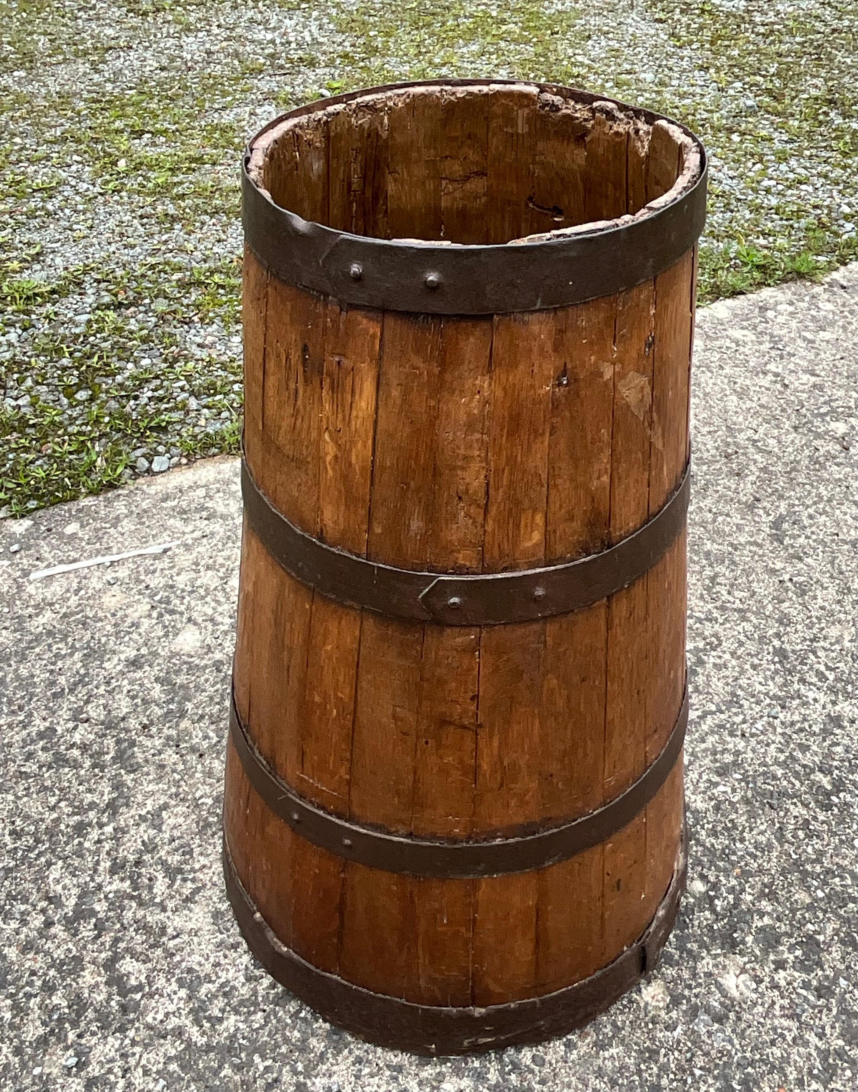 Arts and Crafts Old Barrel Of French Manufacture