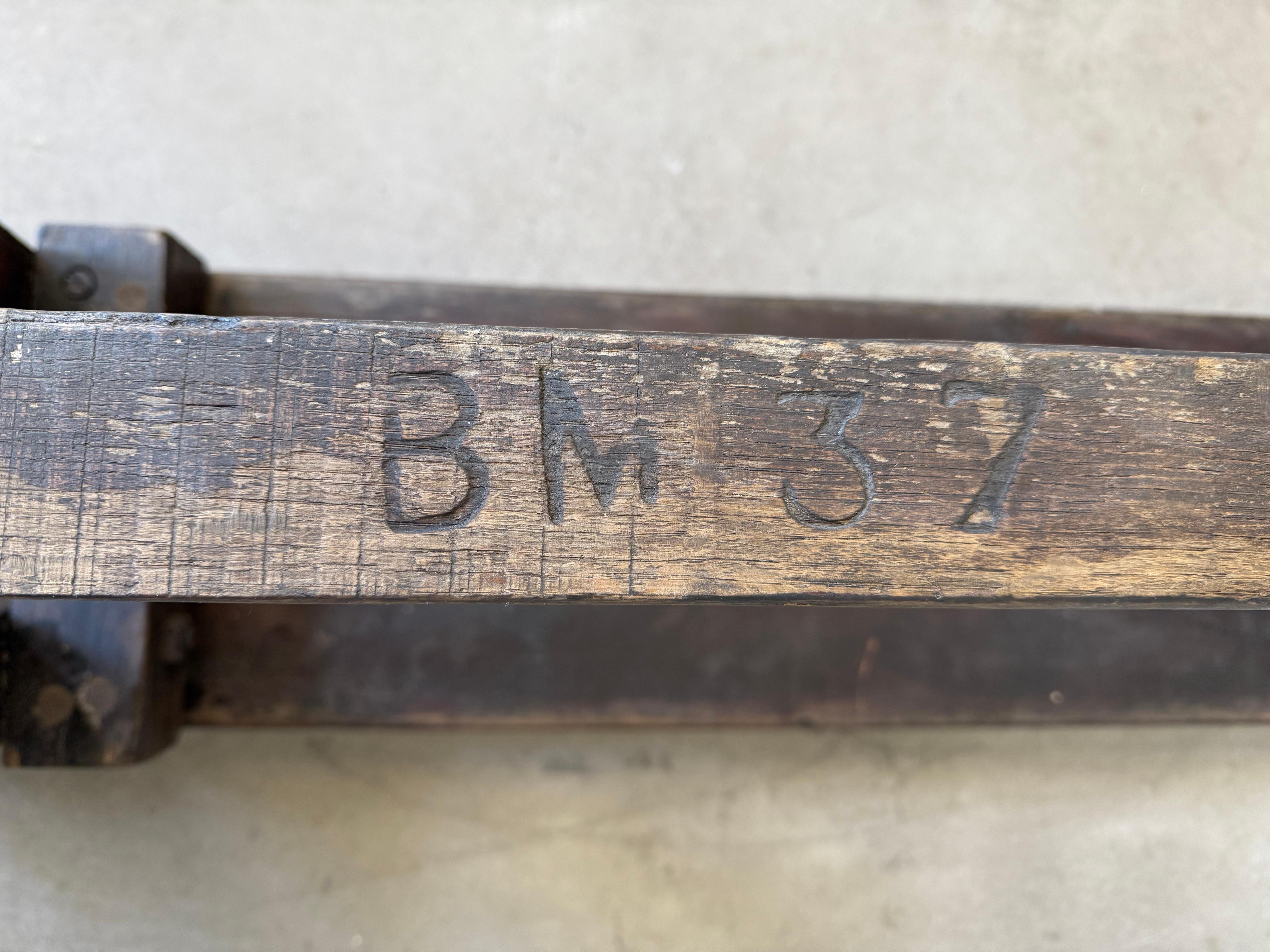 Ebanizzato Panchina vecchia in Oak belga in vendita