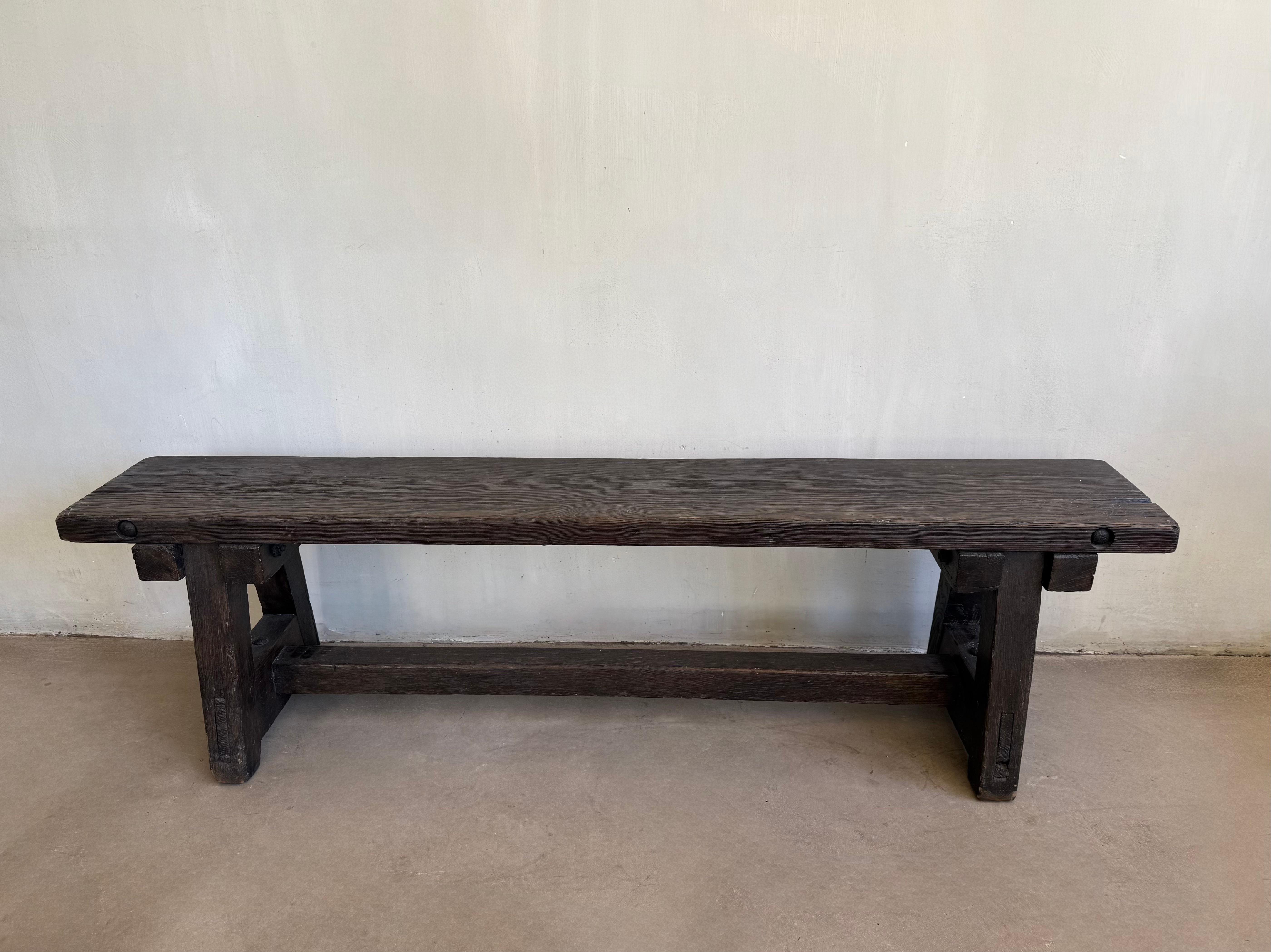 Panchina vecchia in Oak belga in vendita 1