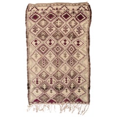 Vintage Old Beni Ouarain with Perfect Dimensions