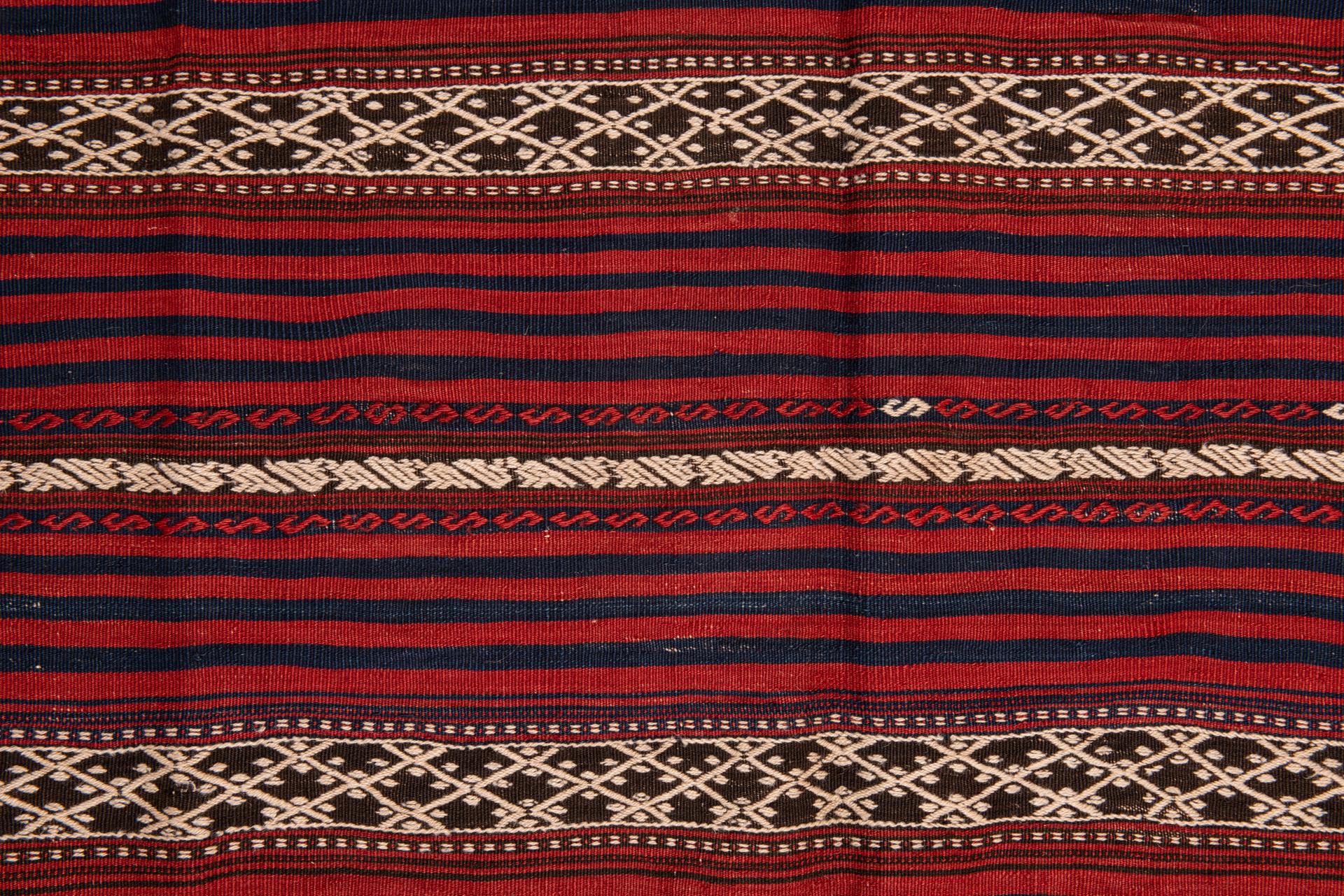 Hand-Woven Old Bergama Oriental Cicim For Sale