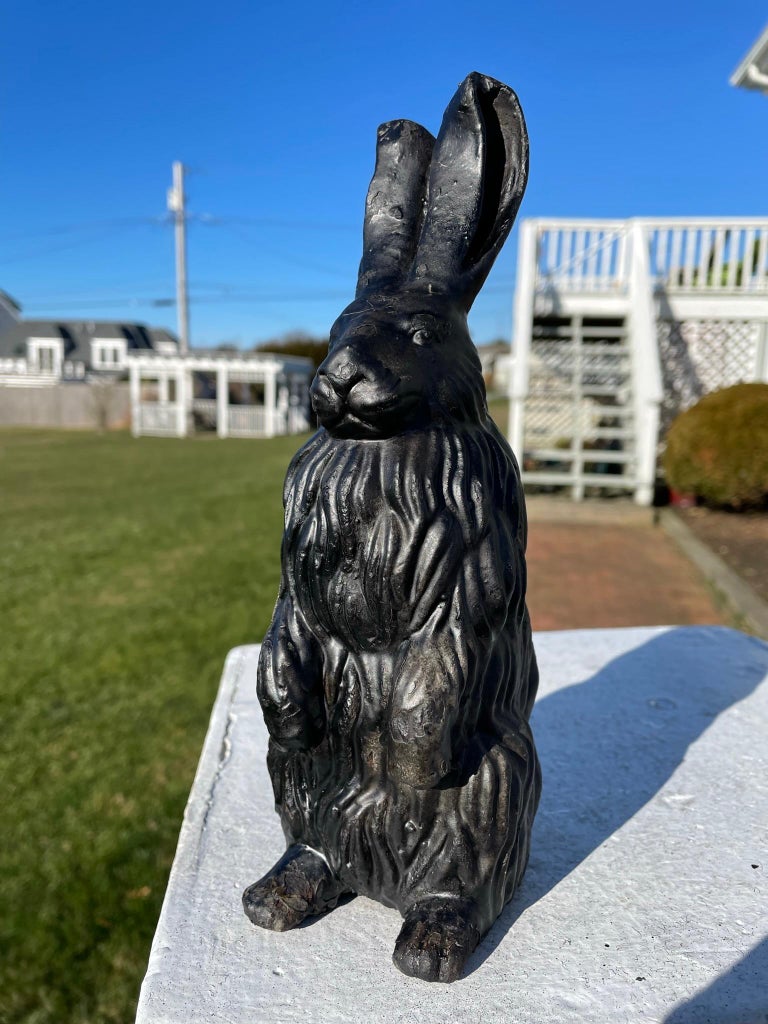 Arts and Crafts Old Garden Year Of Rabbit Garden Hare with Pricked Ears For Sale
