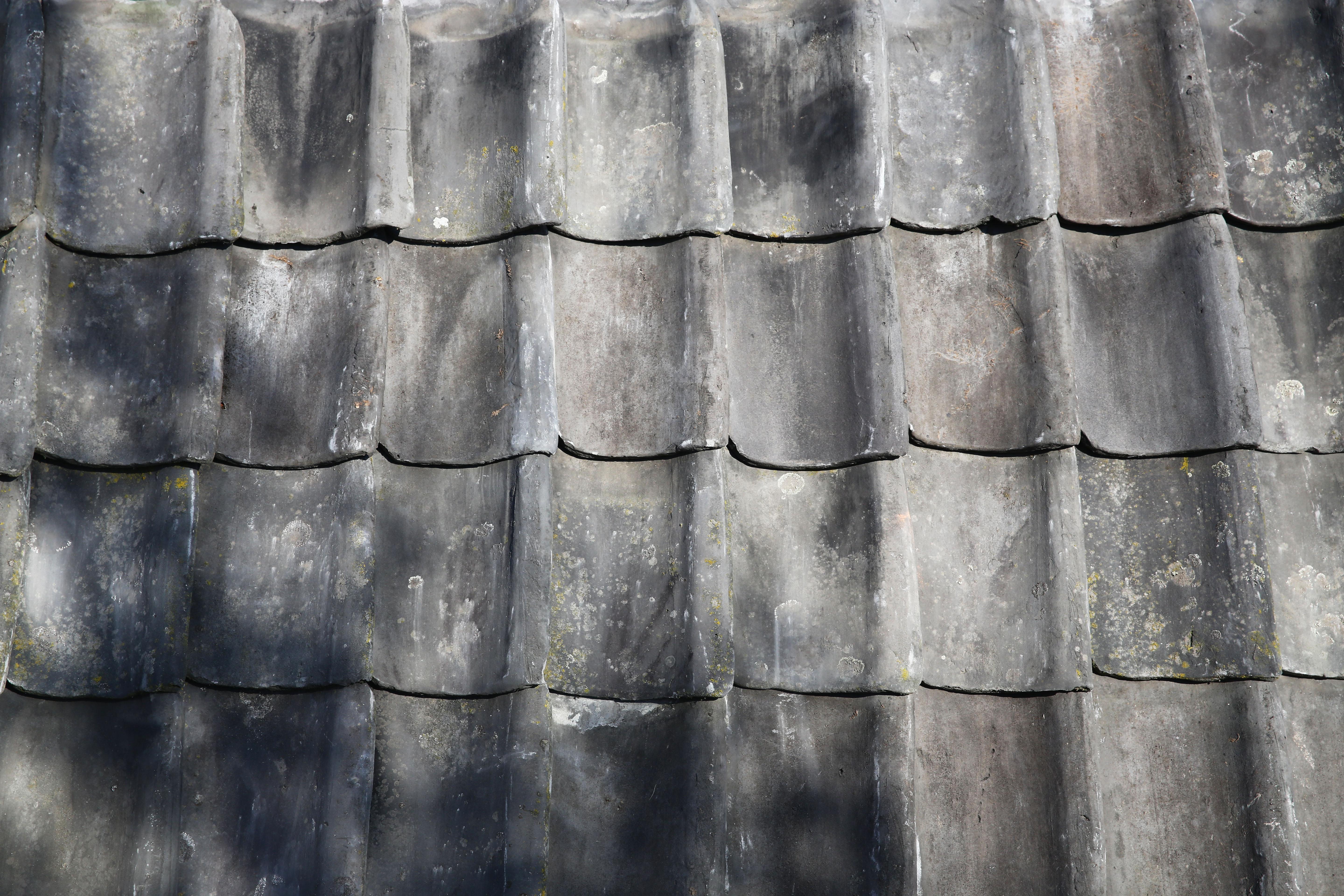 Old Blue Braised Roof Tiles Called 'Oude Holle' In Good Condition In Made, NL