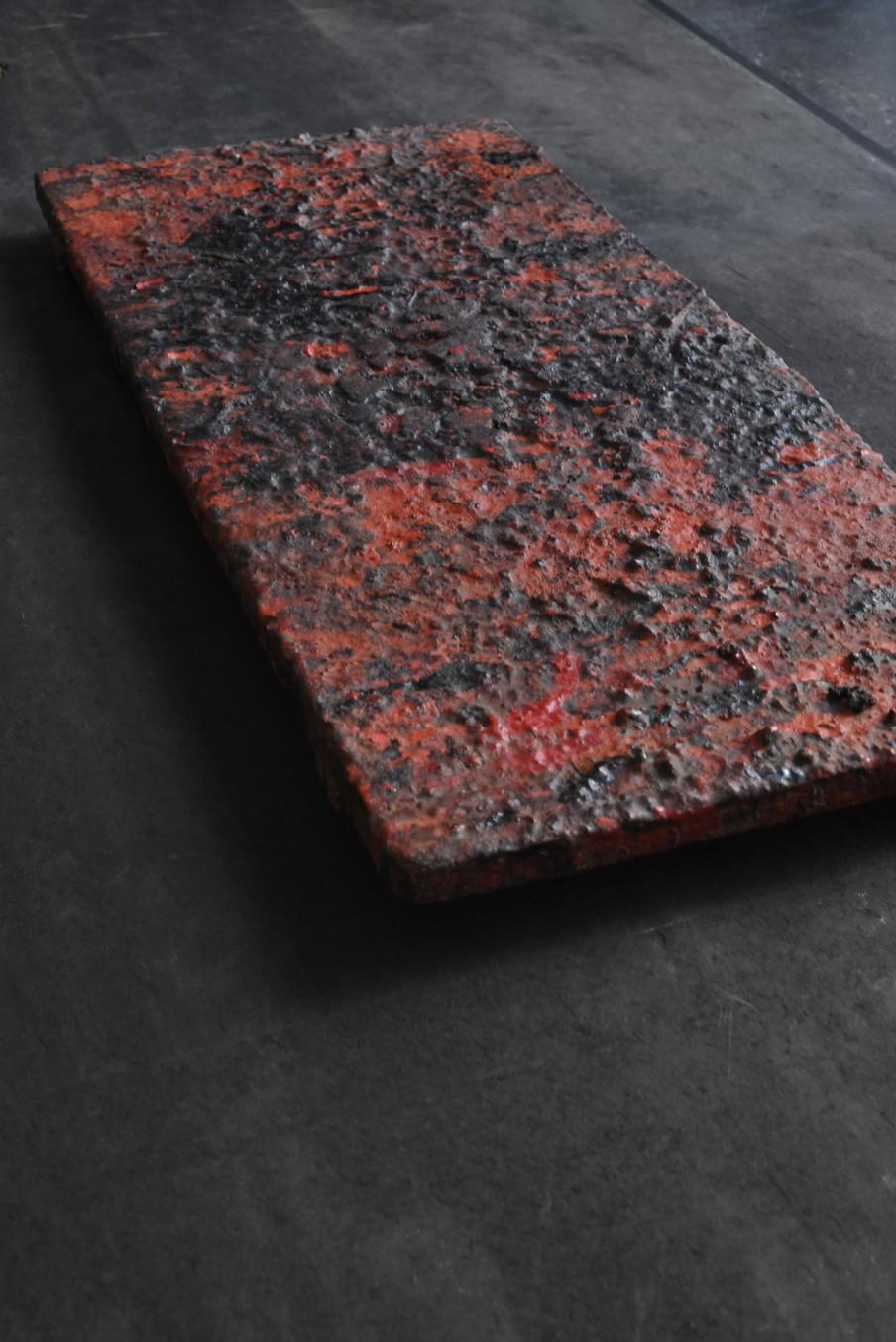 Old boards used by Japanese lacquerware craftsmen/1920-1950/Wall hanging board For Sale 3