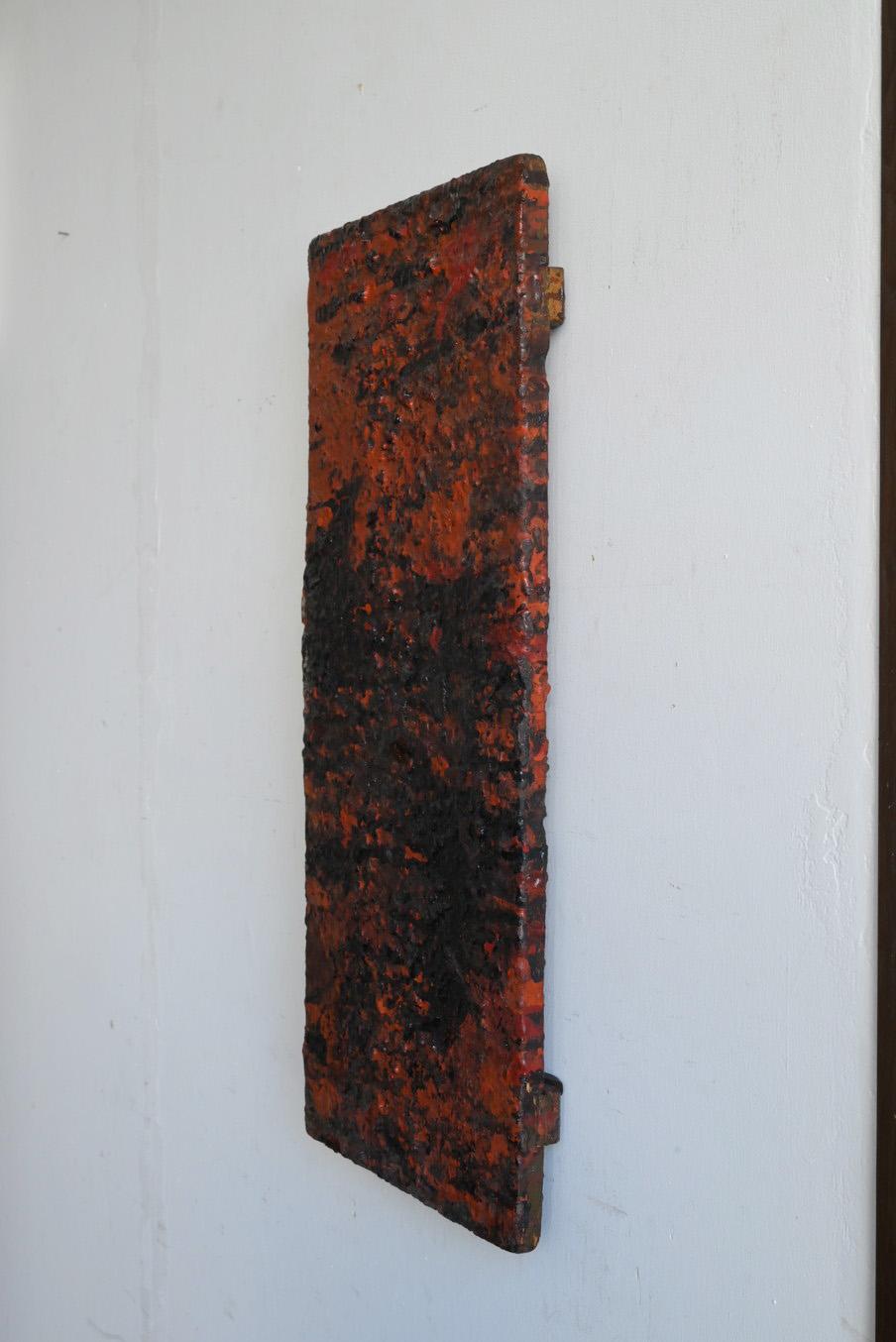 Old boards used by Japanese lacquerware craftsmen/1920-1950/Wall hanging board For Sale 6