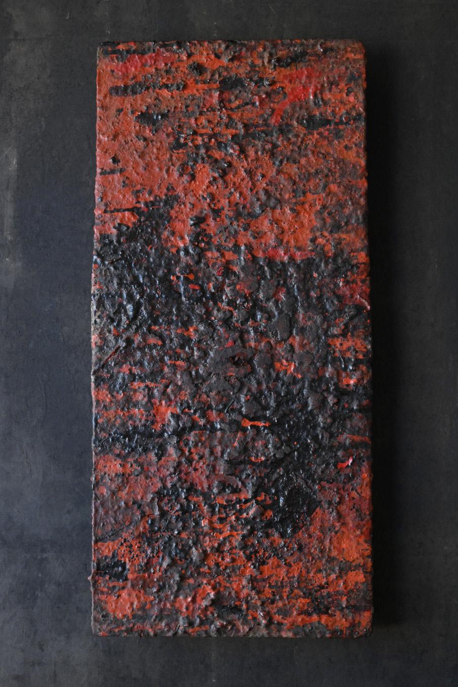 Showa Old boards used by Japanese lacquerware craftsmen/1920-1950/Wall hanging board For Sale