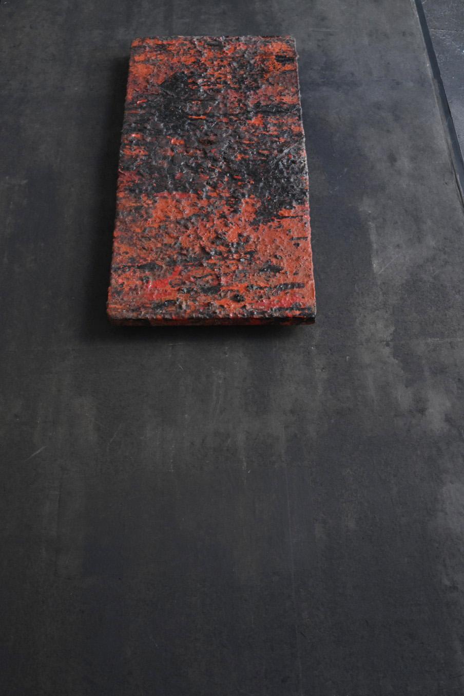 Lacquered Old boards used by Japanese lacquerware craftsmen/1920-1950/Wall hanging board