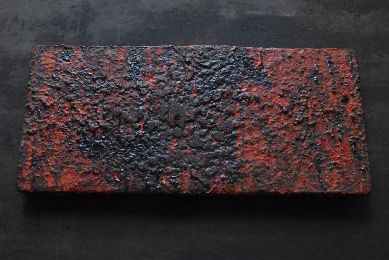 Old boards used by Japanese lacquerware craftsmen/1920-1950/Wall hanging board For Sale 2