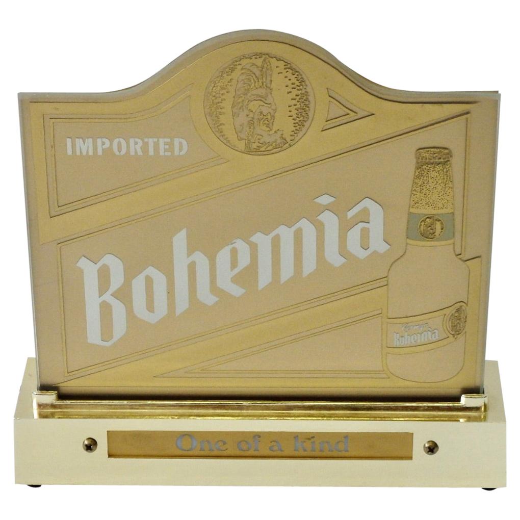 Old Bohemia Brewery Beer Light Up Back Bar Advertising Sign