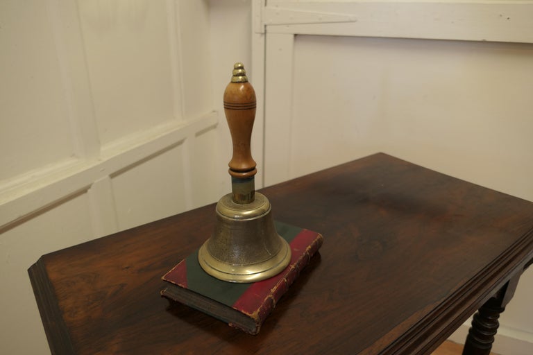 Old Brass Hand Bell, Primary School Bell For Sale at 1stDibs