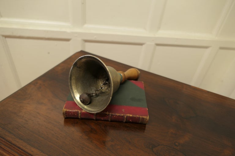 Old Brass Hand Bell, Primary School Bell For Sale at 1stDibs