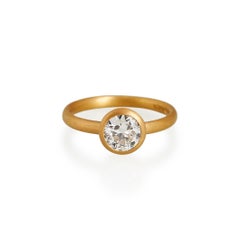 Old Brilliant Cut Diamond Ring, 22ct Gold