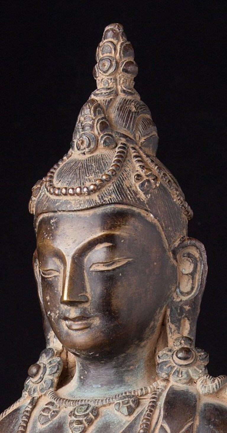 Old bronze Aparmita Buddha statue from Nepal  Original Buddhas For Sale 6