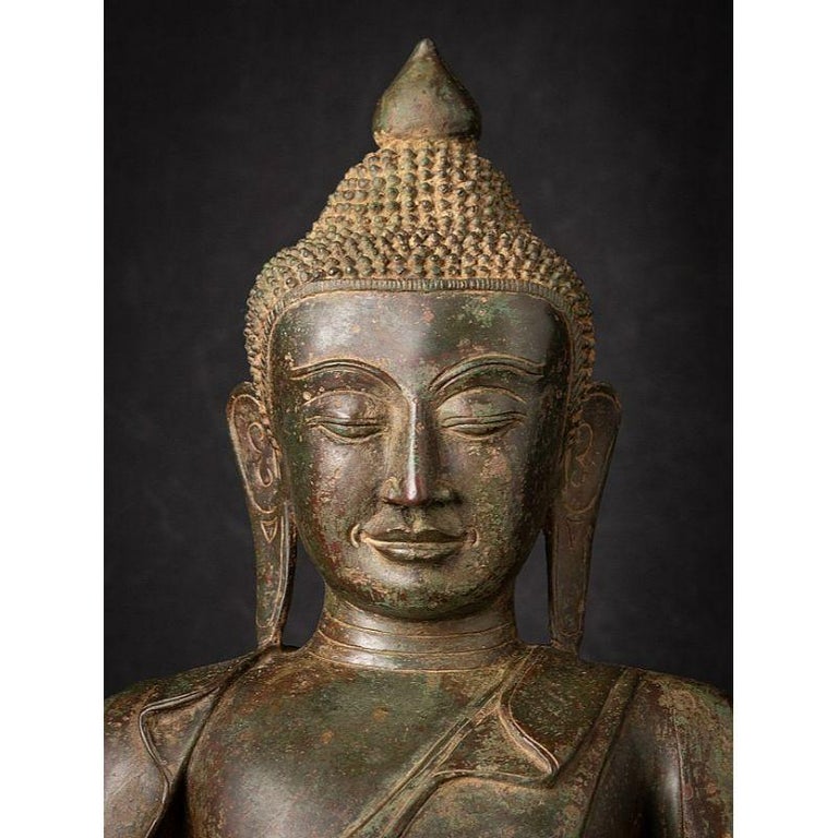 Old Bronze Burmese Buddha Statue from Burma For Sale at 1stDibs