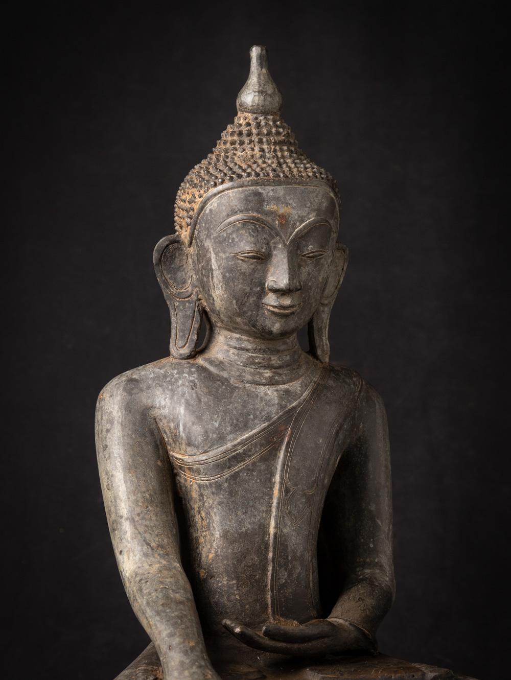 statue de Bouddha birman de Birmanie en bronze ancien en vente 6