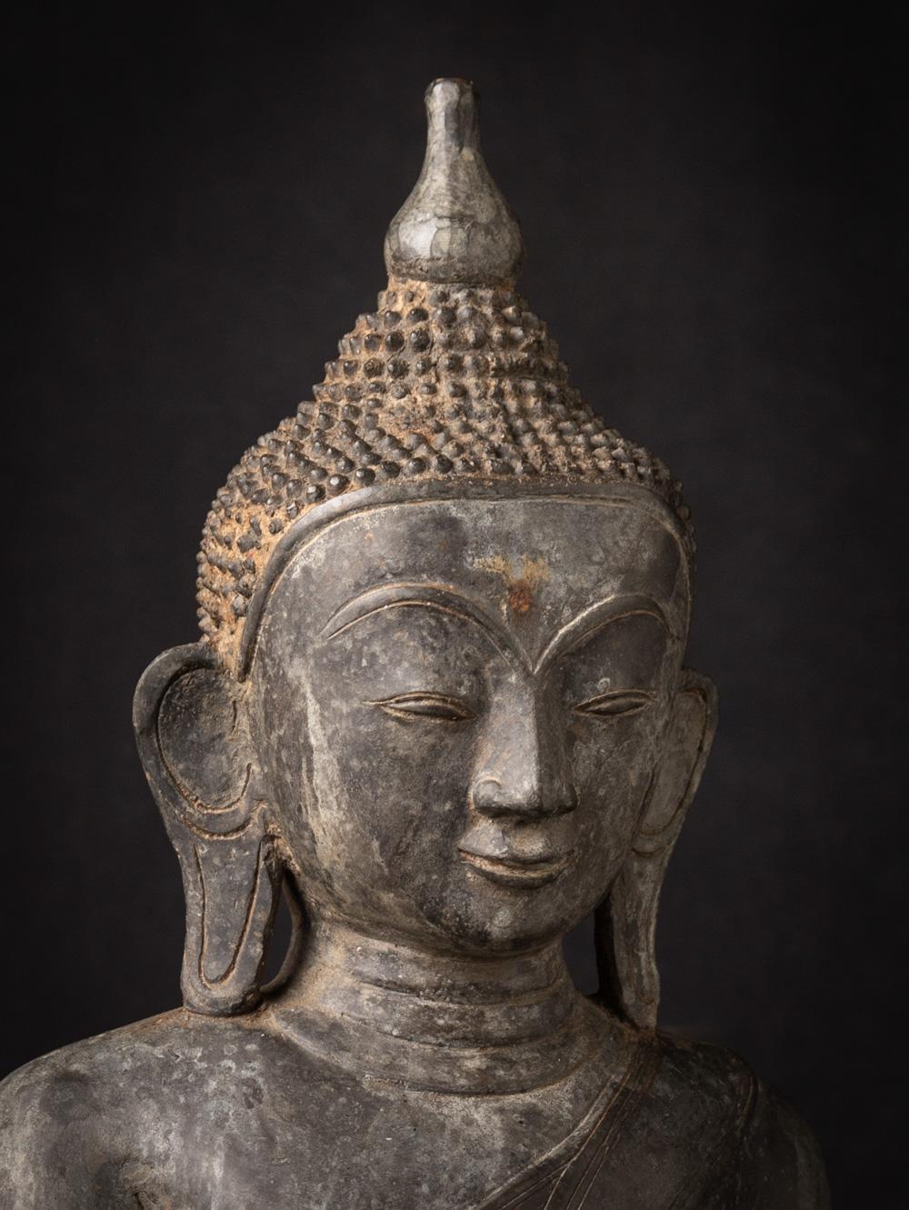 statue de Bouddha birman de Birmanie en bronze ancien en vente 7