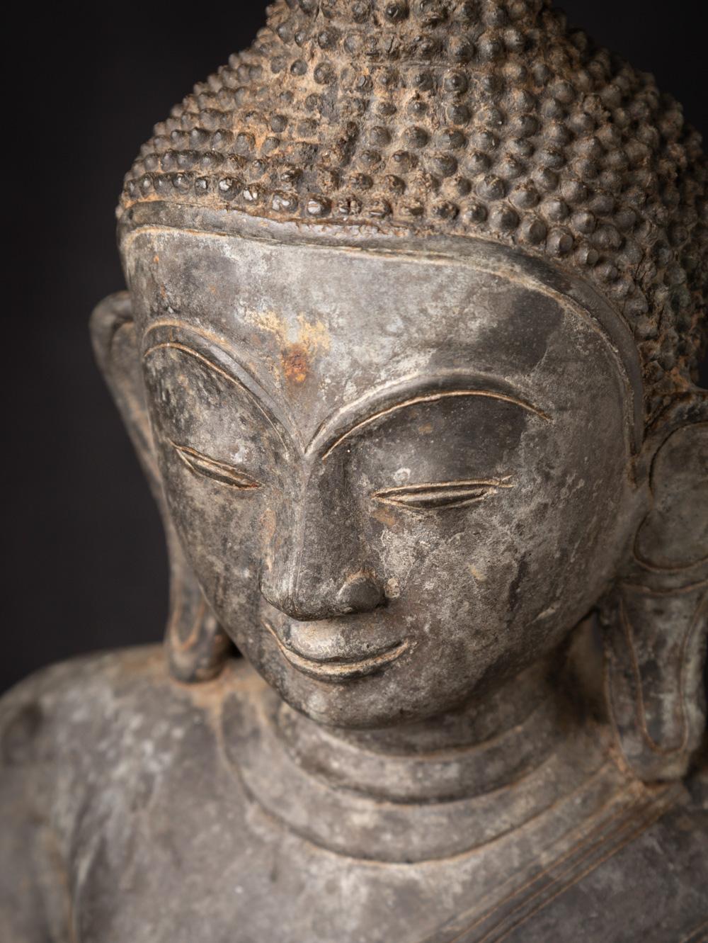 statue de Bouddha birman de Birmanie en bronze ancien en vente 10