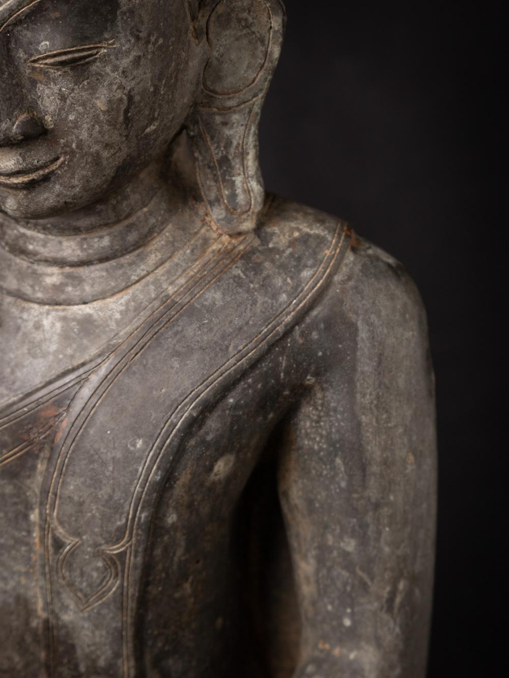 statue de Bouddha birman de Birmanie en bronze ancien en vente 12