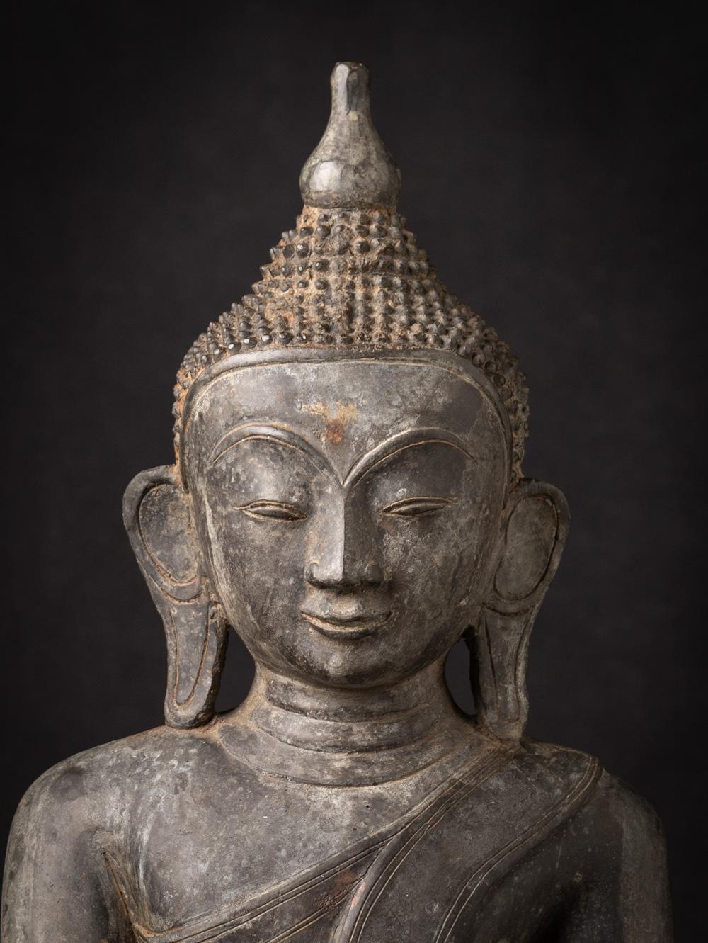 statue de Bouddha birman de Birmanie en bronze ancien Bon état - En vente à DEVENTER, NL