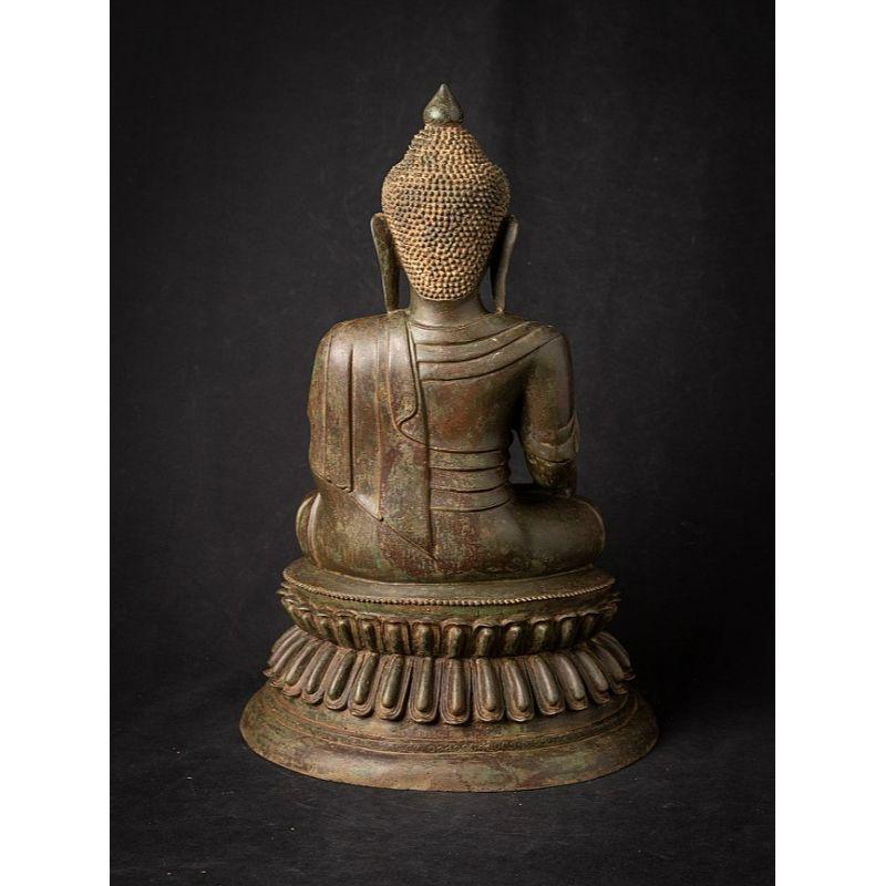 20th Century Old Bronze Burmese Buddha Statue from Burma For Sale