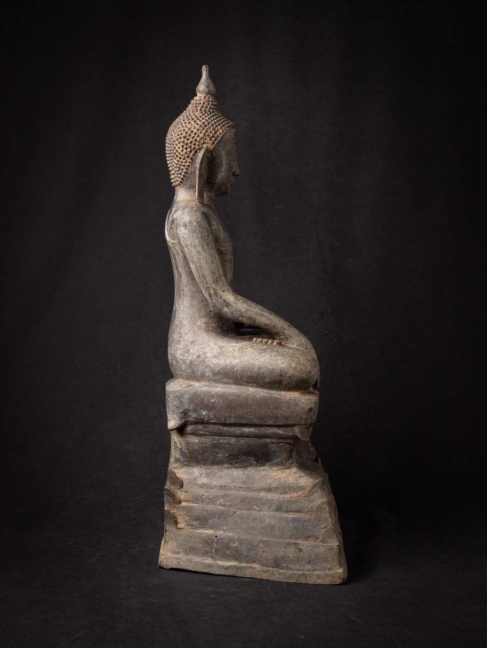 statue de Bouddha birman de Birmanie en bronze ancien en vente 4