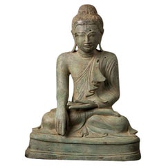 Old Bronze Burmese Buddha Statue from Burma Old Bronze Burmese Buddha Statue from Burma