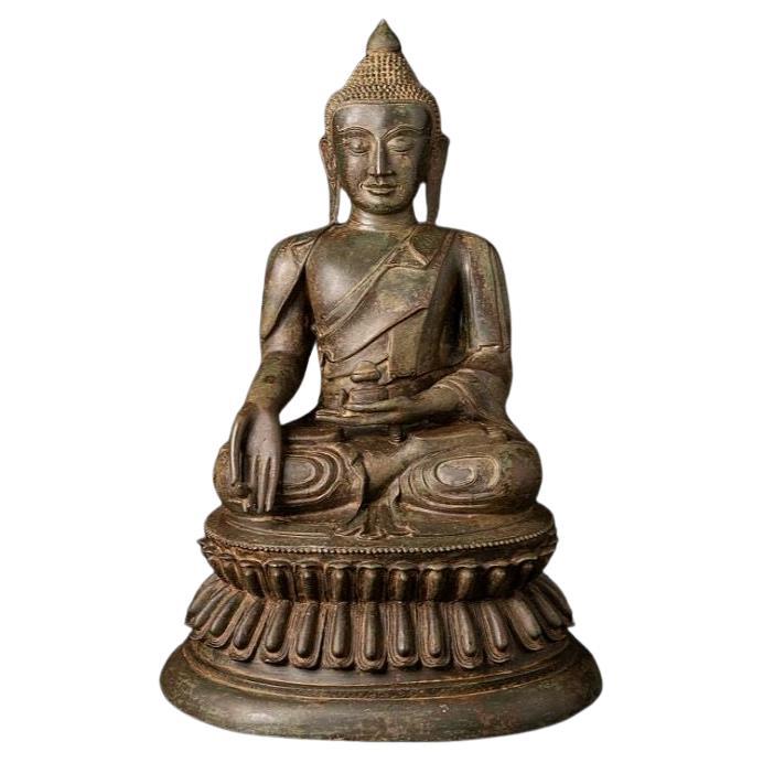 Old Bronze Burmese Buddha Statue from Burma For Sale