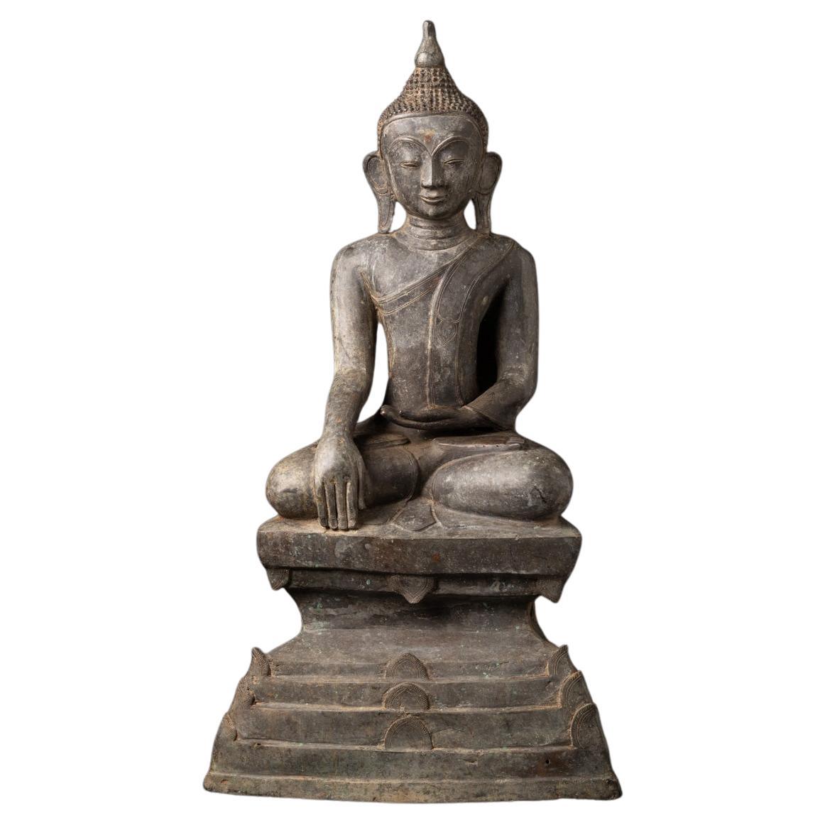 Old bronze Burmese Buddha statue from Burma