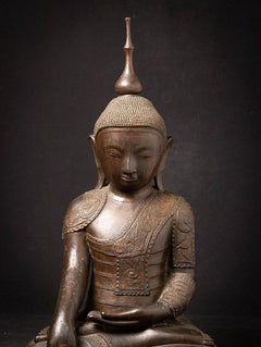 Old Bronze Burmese Buddha Statue from Burma