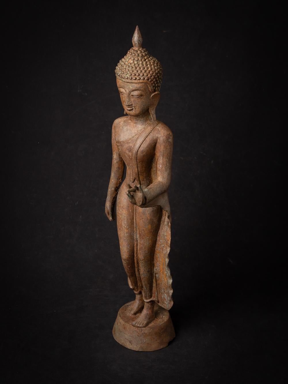 Old bronze Burmese Buddha statue from Burma - Originalbuddhas For Sale 5