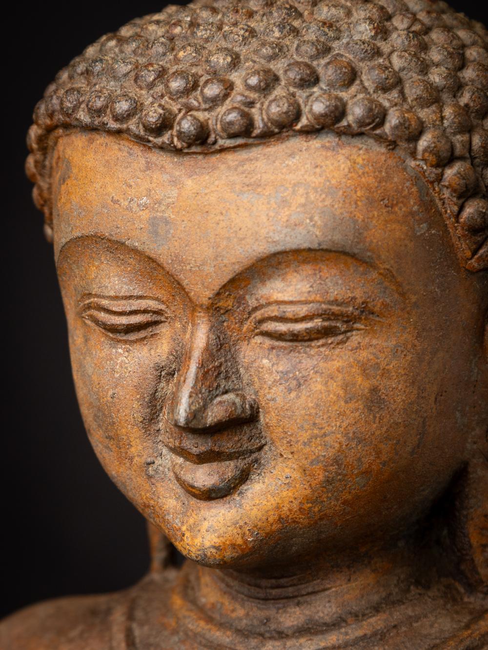 Alte burmesische Buddha-Statue aus Bronze aus Burma – Originalbuddhas im Angebot 5