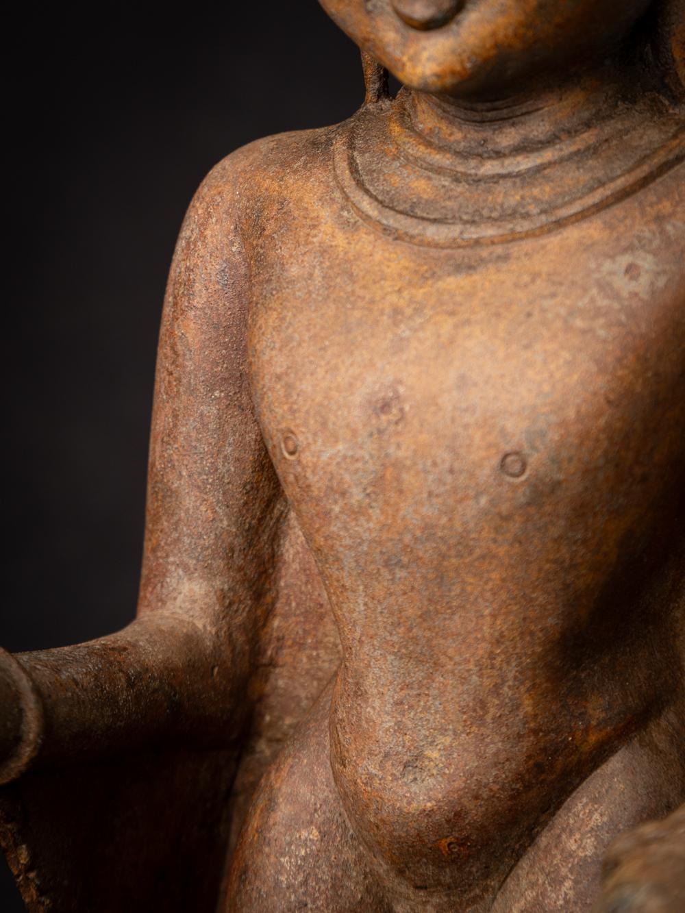 Alte burmesische Buddha-Statue aus Bronze aus Burma – Originalbuddhas im Angebot 6