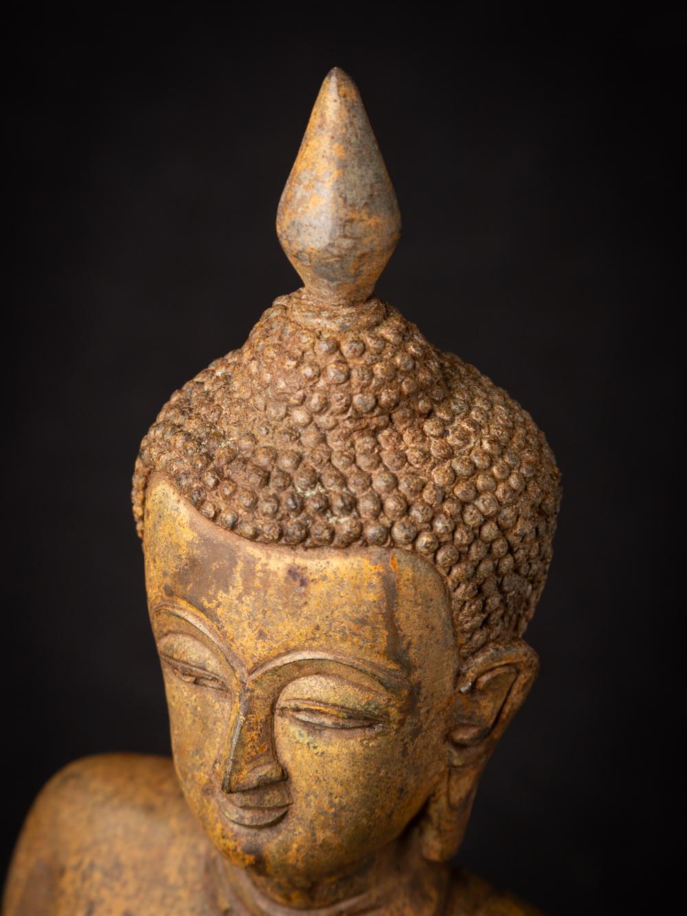 Alte burmesische Buddha-Statue aus Bronze aus Burma – Originalbuddhas im Angebot 6