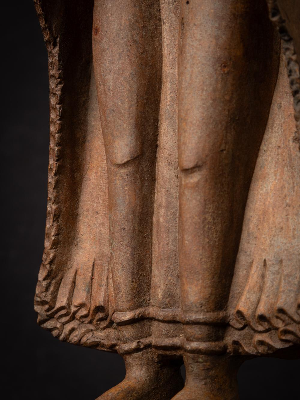 Alte burmesische Buddha-Statue aus Bronze aus Burma – Originalbuddhas im Angebot 11