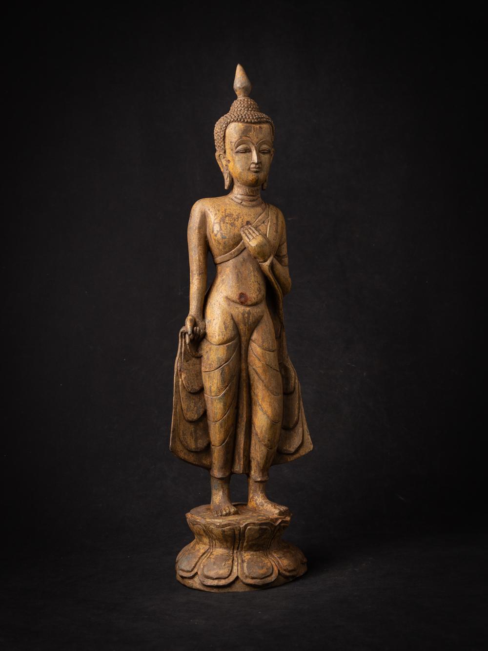 Alte burmesische Buddha-Statue aus Bronze aus Burma – Originalbuddhas (Birmanisch) im Angebot
