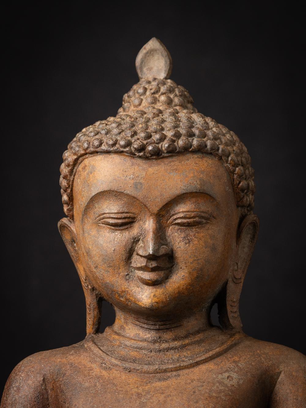 Alte burmesische Buddha-Statue aus Bronze aus Burma – Originalbuddhas (20. Jahrhundert) im Angebot