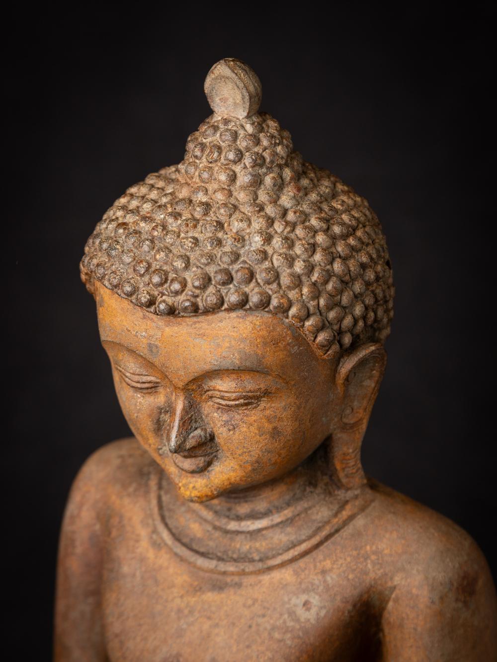 Alte burmesische Buddha-Statue aus Bronze aus Burma – Originalbuddhas im Angebot 4