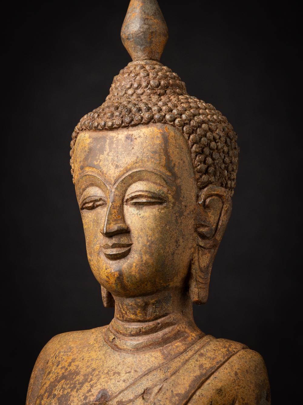 Alte burmesische Buddha-Statue aus Bronze aus Burma – Originalbuddhas im Angebot 4