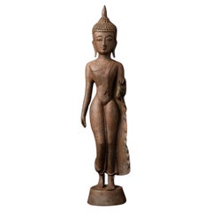 Old bronze Burmese Buddha statue from Burma - Originalbuddhas