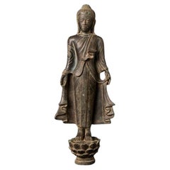 Old Bronze Burmese Mandalay Buddha from Burma