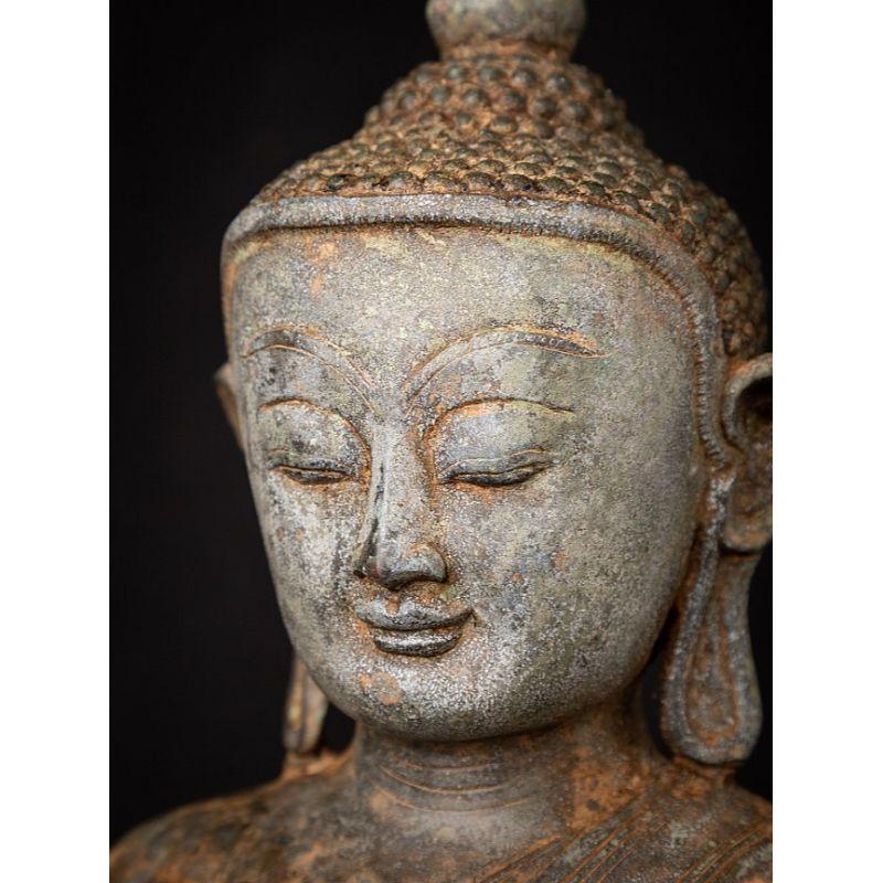 Old Bronze Burmese Shan Buddha from Burma For Sale 11