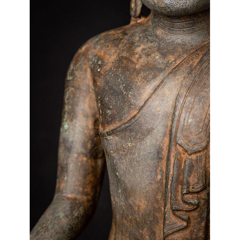 Old Bronze Burmese Shan Buddha from Burma For Sale 12