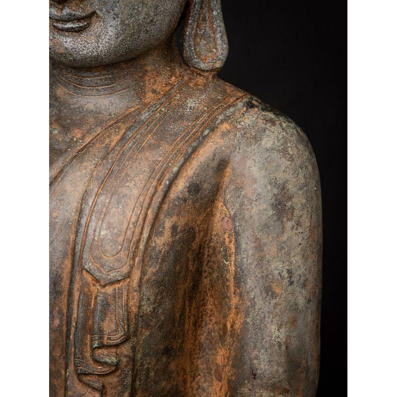 Old Bronze Burmese Shan Buddha from Burma For Sale 13