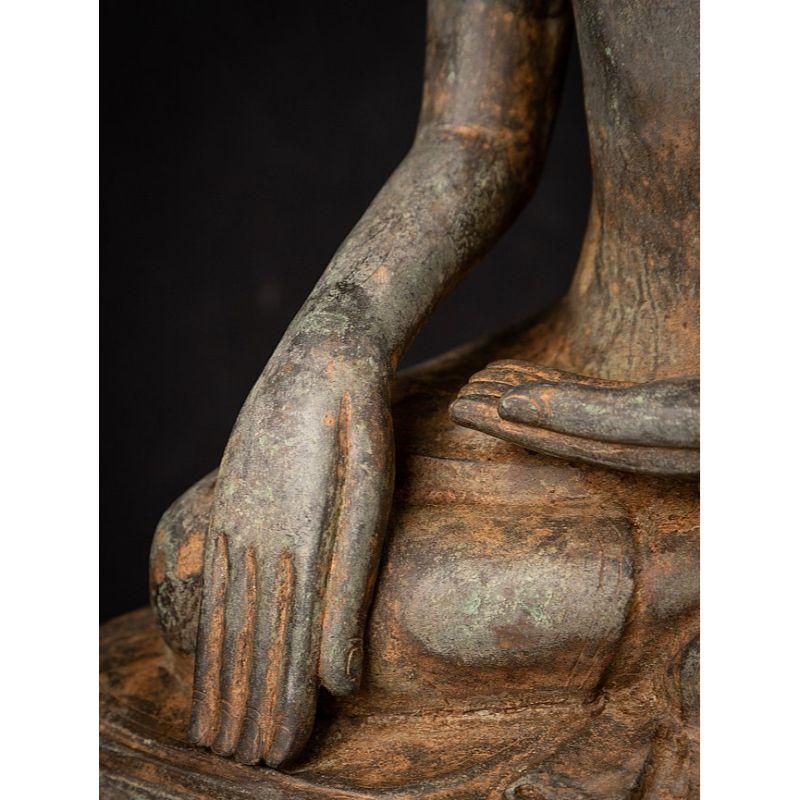 Old Bronze Burmese Shan Buddha from Burma For Sale 15